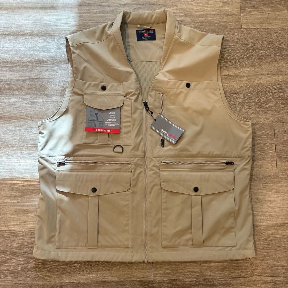 Men's Utility Vest - Khaki
